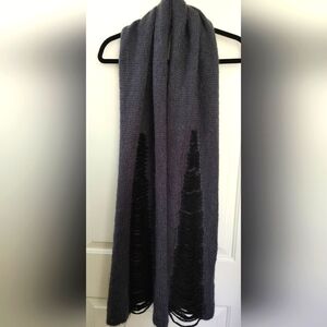 Isabel Benenato Wool Blend Oversized Charcoal Scarf!💝